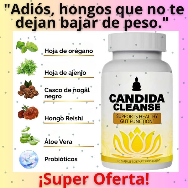 Candida Cleanse – Reduce antojos, hinchazón y fatiga