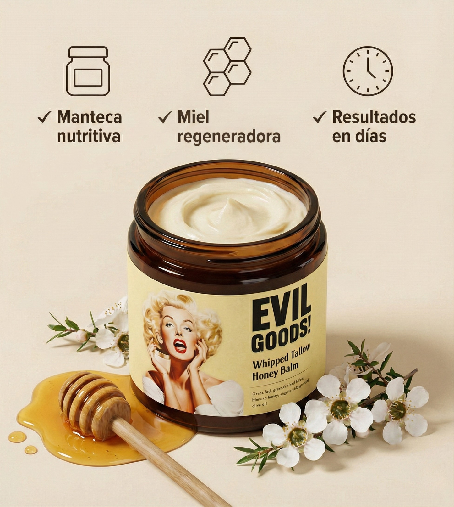 Evil Goods – Crema Multi–Acción para una Piel Suave y Radiante