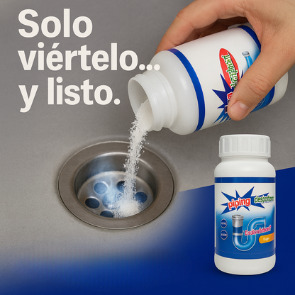 TurboDestape – Polvo Profesional Para Destapar Cañerías