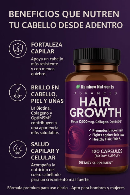💜HairGrowth – Fórmula Para Crecimiento del Cabello
