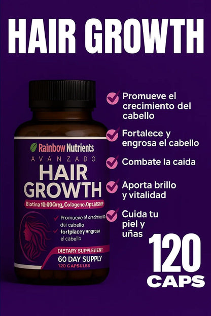 💜HairGrowth – Fórmula Para Crecimiento del Cabello