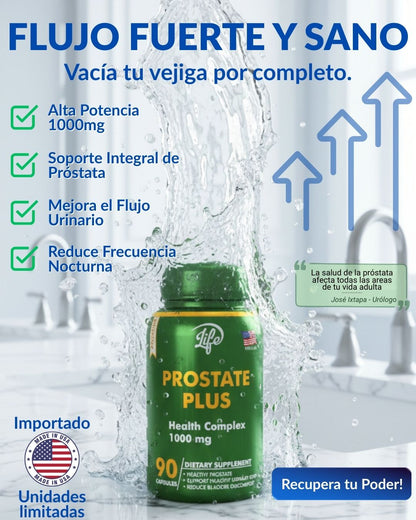 PROSTATE PLUS -Tu aliado natural para una próstata saludable