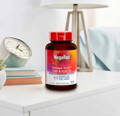 🔥 MegaRed Omega 3s  – Impulsa tu testosterona y energía natural  500 mg. 30 Caps.