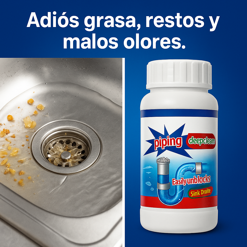TurboDestape – Polvo Profesional Para Destapar Cañerías