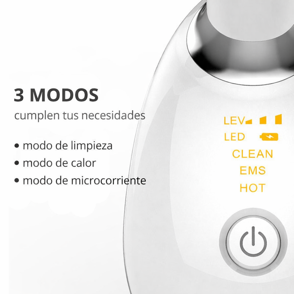 Masajeador Facial Y De Cuello EMS Con Terapia De Luz Roja