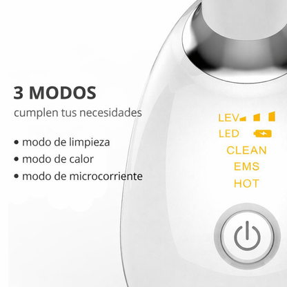 Masajeador Facial Y De Cuello EMS Con Terapia De Luz Roja