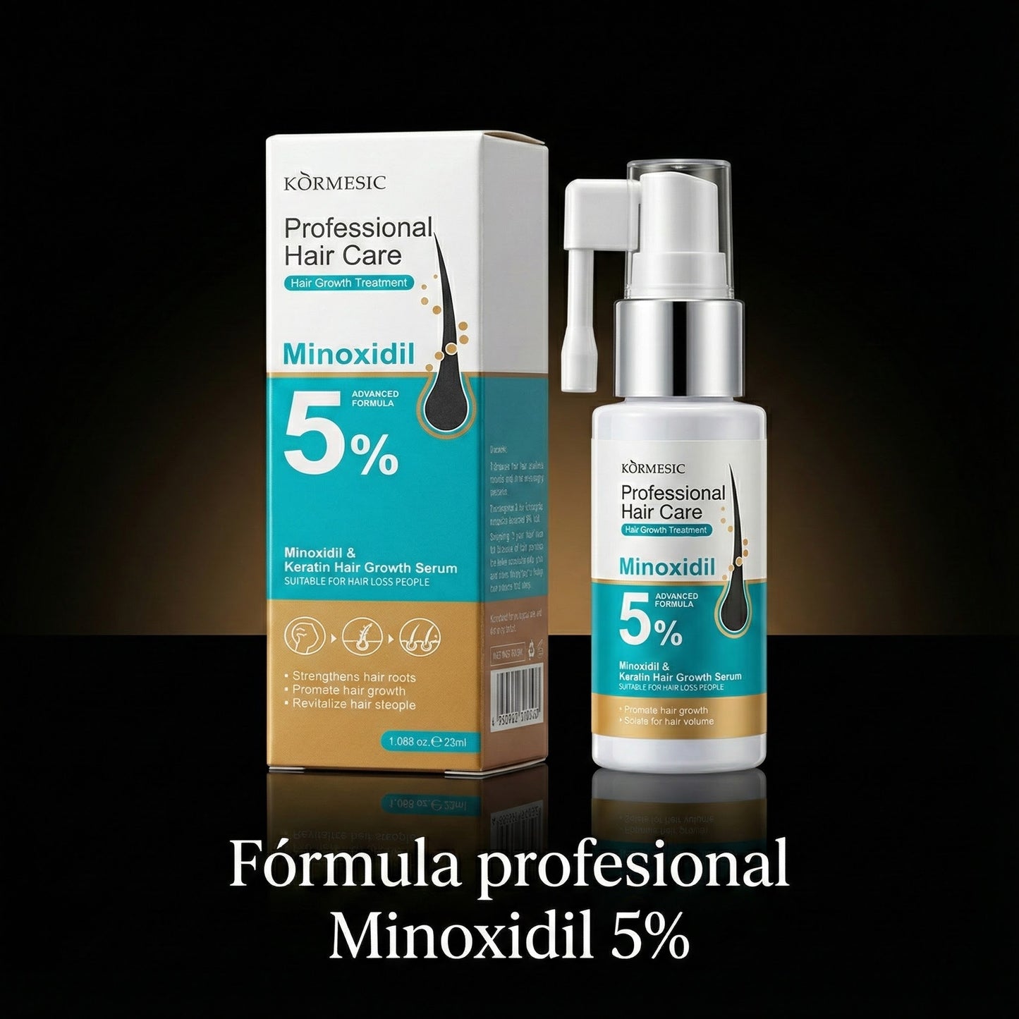 Minoxidil Pro 5% – Volumen, Fuerza y Regeneración Capilar
