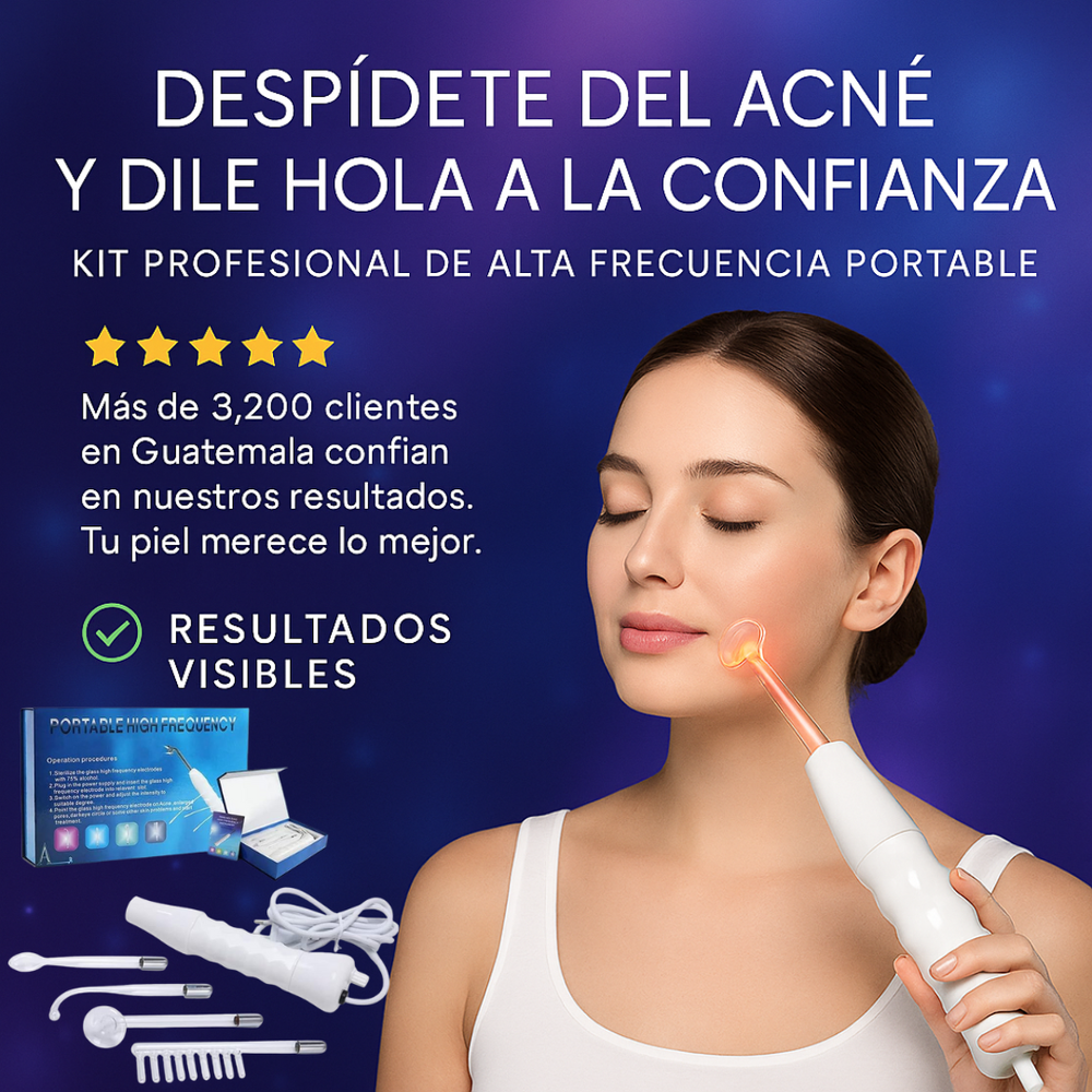 DermaPulse – Kit Profesional Portátil de Alta Frecuencia