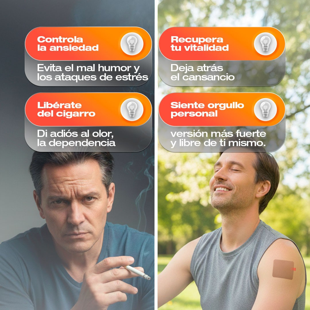 AntiSmoke Patch - Alternativa sin humo, sin vapor y sin olores
