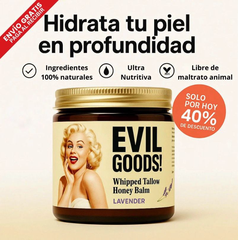 EvilGoods - Bálsamo con Sebo de Res Y Miel de Manuka