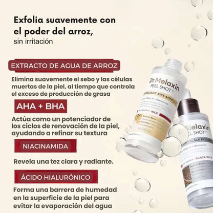 DrMelaxin – Ampolla Facial de Arroz y Arroz Negro 60ml