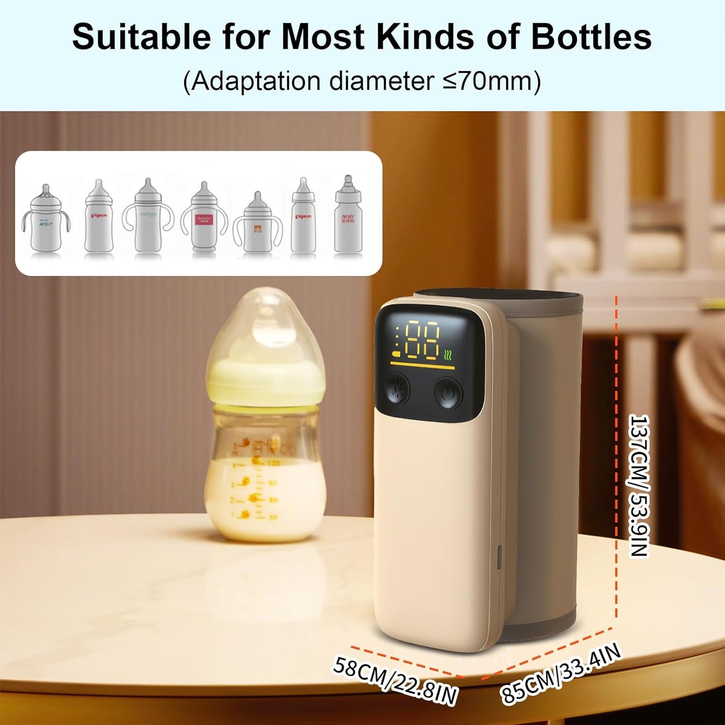 Biberón Warmer – Calentador Digital Portátil para Bebés